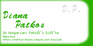 diana patkos business card